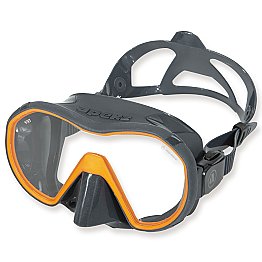 apeks vx1 grey orange diving mask