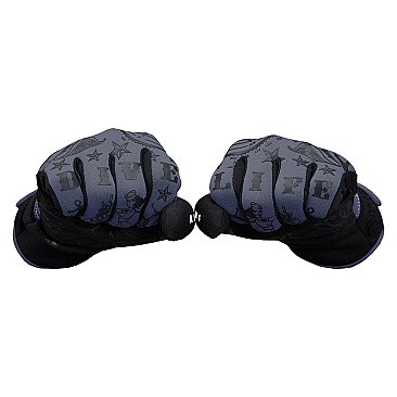 Black diving gloves by Aqualung