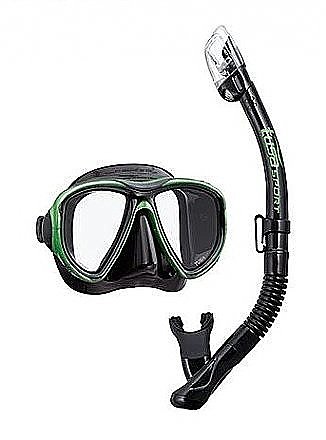 Tusa Snorkelling Mask Set Power View + Dry Top Snorkel
