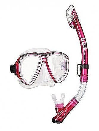 Tusa Snorkelling Mask Set Power View + Dry Top Snorkel