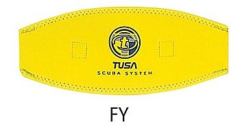 Tusa Diving Mask Strap Cover (Yellow)