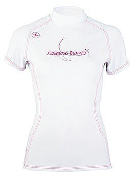 Aqualung Rash Guard Lady Short Sleeves White/Pink
