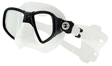 aqualung micro X mask white black