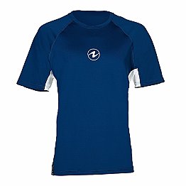 Top Uv Men Short Sleeves Loose Fit Blue/White Aqualung