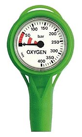 Pressure Gauge 2K Oxygen 52mm With 15cm Hose