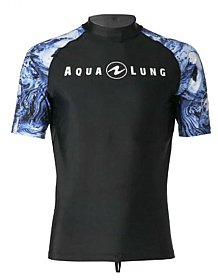 Top Uv Men Short Sleeves Aqua Navy/White Aqualung