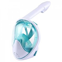 Full Face Snorkelling Mask White/Green S/M - L/XL