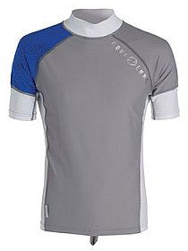 Top Uv Men Short Sleeves Grey/Blue Aqualung