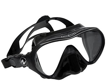 aqualung line black dive mask