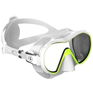 aqualung plazma white dive mask