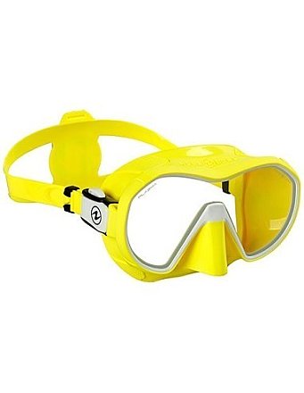 aqualung plazma yellow dive mask
