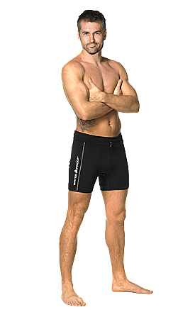 Man wearing T30 neoprene shorts by Waterproof
