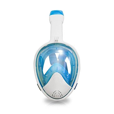 Full Face Snorkelling Mask White/Blue S/M - L/XL