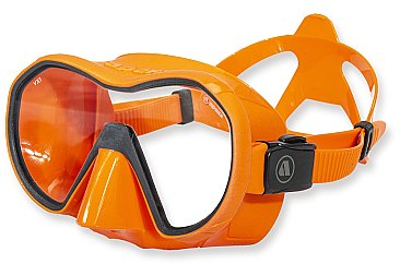 apeks vx1 orange grey diving mask