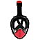 Full Face Snorkelling Mask Black/Red L/XL