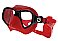 aqualung micro X mask red black
