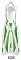 Tusa Solla Diving Fins (Green White)