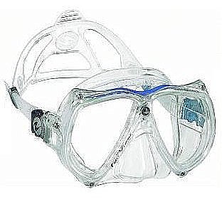 Aqualung Teknika Diving Mask Clear Silicone Blue